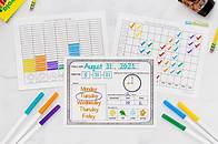 Video thumbnail for FREE Kindergarten Daily Calendar Printable Worksheets