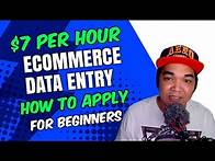 Video thumbnail for Data Entry Ecommerce Online Jobs Work From Home Fro Beginners New! 2024