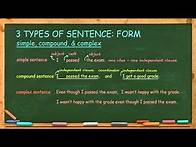 Video thumbnail for How to Write Simple, Compound, and Complex Sentences