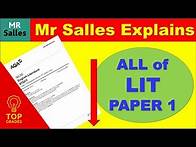 Video thumbnail for Examiners' Literature Secrets AQA Paper 1 Mr Salles