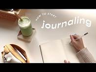 Video thumbnail for how to start journaling & actually enjoy it! ✨ (setting goals, choosing the right journal)