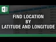 Video thumbnail for Find Location by Latitude and Longitude in Excel | Tool Tutorial