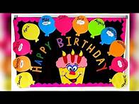 Video thumbnail for Birthday bulletin board idea for class rooms/ Birthday bulletin chart idea