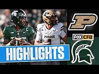 Video thumbnail for Purdue Boilermakers vs. Michigan State Spartans Highlights | FOX College Football