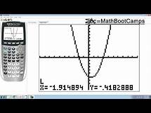 Video thumbnail for x and y intercepts on the Calculator (TI83 TI84)
