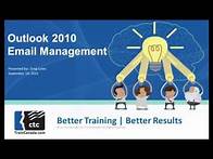 Video thumbnail for Microsoft Outlook 2010 Training (Free Webinar)