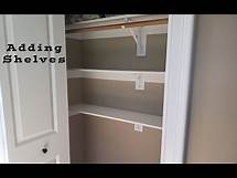 Video thumbnail for DIY $25 a Shelf. How to add Shelves to a closet. Making your closet more useful & organized.