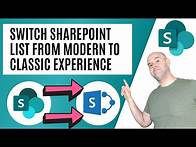 Video thumbnail for How To Change a SharePoint List From The Modern Experience To The Classic Experience