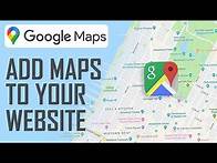 Video thumbnail for How To Add A Google Map To Your Website - Easy Tutorial (2024)