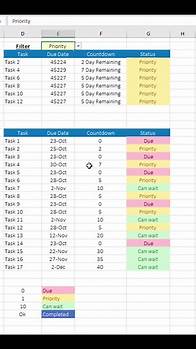 Video thumbnail for How to Create a Task Tracker in Excel