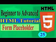 Video thumbnail for How To Make From Placeholder In HTML.