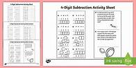 Video thumbnail for 4-Digit Number Subtraction Worksheet