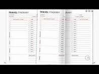 Video thumbnail for Travel Itinerary Planner | Editable Daily Travel Itinerary Printable KDP Interior Template