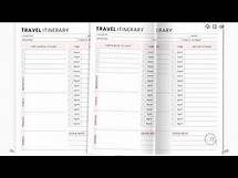 Video thumbnail for Travel Itinerary Planner | Editable Daily Travel Itinerary Printable KDP Interior Template