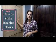 Video thumbnail for How To DIY Staining Interior Wood Doors