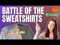 Video thumbnail for TOP print on demand sweatshirt comparison, including Comfort Colors Printify product review