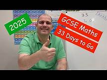 Video thumbnail for GCSE Maths 2025 Revision - 33 Days To Go - Corbettmaths