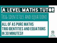 Video thumbnail for All of Trigonometric Identities and Equations in 30 minutes!! | Chapter 10 | A level Pure Maths