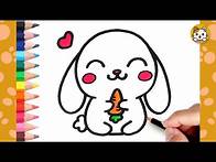 Video thumbnail for Bunny Drawing Easy | How to draw a Cute Bunny Step by Step | Kawaii Drawings