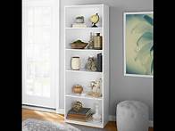 Video thumbnail for Mainstays 5-Shelf Bookcase Guided Assembly