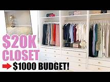 Video thumbnail for $20,000 CLOSET... ON A $1000 BUDGET! | IKEA PAX HACK CLOSET MAKEOVER