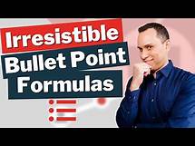 Video thumbnail for 7 Catchy Bullet Point Formulas: Copywriting Tutorial (Easy Copy-Paste)