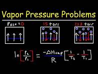 Video thumbnail for Vapor Pressure - Normal Boiling Point & Clausius Clapeyron Equation
