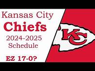 Video thumbnail for Chiefs 2024-2025 NFL schedule! (all opponents for next season)