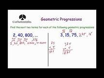 Video thumbnail for Geometric Progressions - Corbettmaths