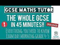 Video thumbnail for Everything You Need To Pass Your GCSE Maths Exam in 45 Minutes! | Foundation | 16th May 2024