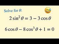Video thumbnail for Solving Trigonometric Equations | A-level Mathematics