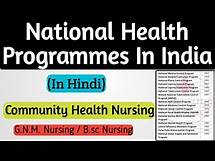 Video thumbnail for National Health Programmes In India // List Of National Health Programmes In India