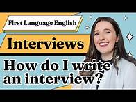Video thumbnail for First Language English IGCSE: Interview Writing