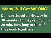 Video thumbnail for The Algebra Word Problem That Stumps Everyone – Can You Solve It?