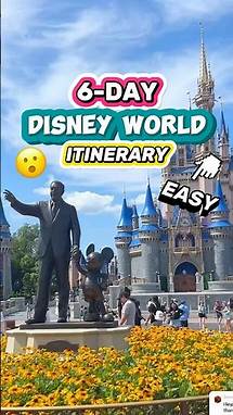 Video thumbnail for EASY 6-Day Disney World Itinerary! 😮🏰 (Disney Planning Tips & Strategy)