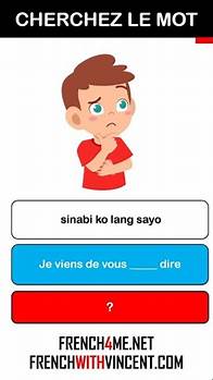 Video thumbnail for 🧩 Mga salitang French I Tuklasin ang kanilang mga kahulugan Masaya 🧩 #2