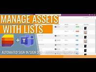 Video thumbnail for Asset Manager List - Track Assets With Microsoft Lists and Approvals