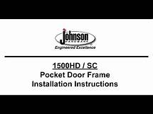 Video thumbnail for Johnson Hardware® 1500 Series Pocket Door Frame Installation