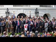 Video thumbnail for National Champion Ohio State Buckeyes Honored At White House