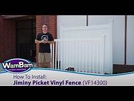 Video thumbnail for Way Easier! How to Install a Beautiful Picket Fence - WamBam Fence - 4 ft tall Vinyl Picket Fence