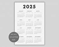 Video thumbnail for 2025 Calendar | Single Page | Full Year Calendar | Desk Calendar | Wall Calendar | Calendar Poster | 2025 Planner | Printable Calendar - Etsy