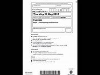 Video thumbnail for FULL Mark Scheme - Edexcel GCSE Business Studies Paper 1 May 2020