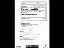 Video thumbnail for FULL Mark Scheme - Edexcel GCSE Business Studies Paper 1 May 2020