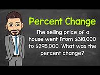 Video thumbnail for How to Calculate Percent Change | Example 4 | Math with Mr. J