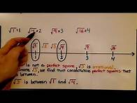 Video thumbnail for 8th Grade Math 1.1d, Estimating Irrational Numbers