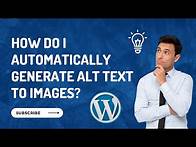 Video thumbnail for How to Add AUTO ALT Attributes to Images in WordPress