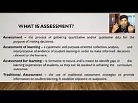 Video thumbnail for Basic Concepts, Theories, and Principles in Assessing Learning Using Alternative Methods