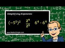 Video thumbnail for Simplifying Exponents | Expressions & Equations | Grade 8
