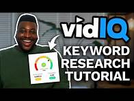 Video thumbnail for How to Find the Best Keywords for YouTube Videos with VidIQ | NEW 2024 Tutorial