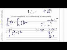 Video thumbnail for WMA14 01 IAL (Edexcel) P4 June Oct 2020 Q7 i Integration by Substitution